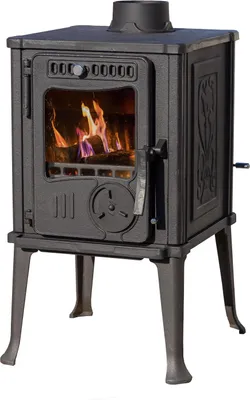 Produktbild von Kaminofen Gusseisen Ofen Antik Holz Guca Iskra Holzofen Klein 6 kW Kamin Gusseisenofen Dauerbrandofen Werkstattofen Hüttenofen Heizofen