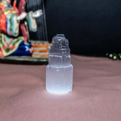 Produktbild von Selenit Turm, Selenit Ladeturm , Kristall Selenit Bergsäule – 6 cm