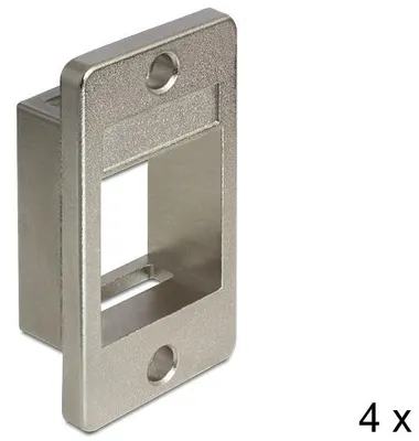 Immagine prodotto di Supporto Keystone Delock a 1 porta per installazione interna, 4 pezzi