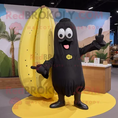 Productafbeelding van Black Baa mascotte REDBROKOLY kostuum karakter gekleed met een popeline shirt en aktetassen