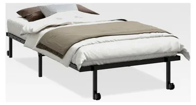 Produktbild von Klappbares Bettgestell ohne Matratze schwarz 107x203cm