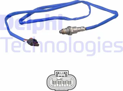 Produktbild von DELPHI Lambdasonde für FORD FOCUS III Turnier Beheizt 760mm ES21123-12B1