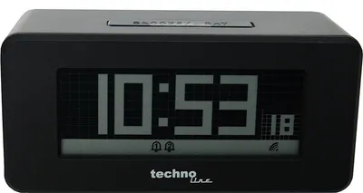 Zdjęcie produktu dla Technoline WT 295, Cyfrowy budzik, Prostokąt, Czarny, °C, F, LCD, AA Mignon (LR06)