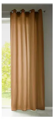 Produktbild von Set Vorhänge Schal Ösen »Berlin« HxB 225x140 cm Taupe blickdicht Microsatin lichtdurchlässig uni matt