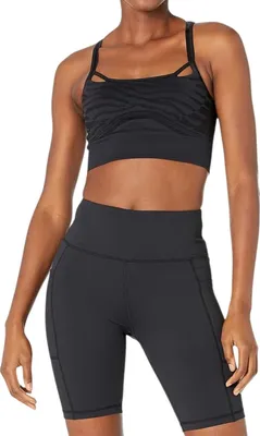 Produktbild von Damen-Oberteil Adidas by Stella McCartney Nahtloser Yoga-Sport-BH schwarz XS