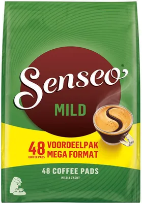 A bag of Senseo coffee pads.