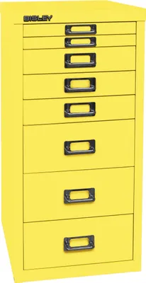Produktbild von BISLEY MultiDrawer™ L298 Schubladenschrank gelb 8 Schubladen 27,8 x 38,0 x 59,0 cm