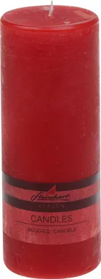 Produktbild von Stumpenkerze "Raureif" Rubin Rot 200/78 mm Steinhart Kerzen in RAL-Kerzen Güte Qualität