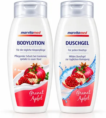 Produktbild von Marvitamed Granatapfel Pflegeset – Bodylotion & Duschgel