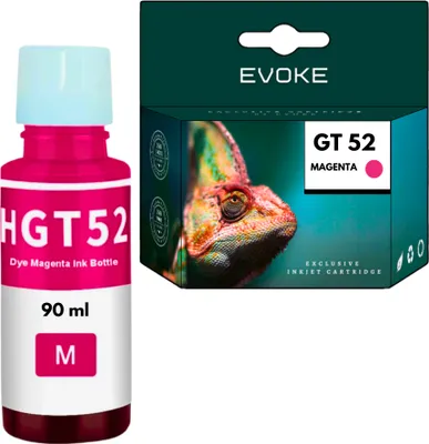 Image de Cartouches d'encre pour HP GT52 Magenta XL | 90 ml | 10 280 pages | GT-52 | Remplacement pour Ink Tank 315 410 415 Smart Tank 510 515