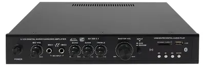 Produktbild von Audioverstärker - 300 W - 5.1 Kanäle - Bluetooth - Mikrofoneingang - Fernbedienung - Schwarz