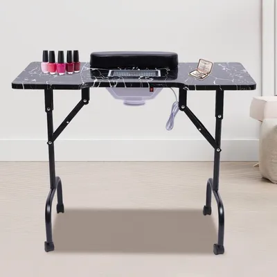 Image de Table de manucure avec aspiration de poussière pour usage professionnel