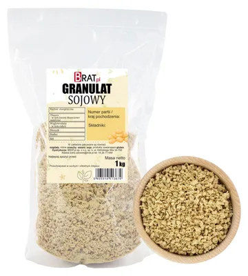 Zdjęcie produktu dla Granulat sojowy 1kg