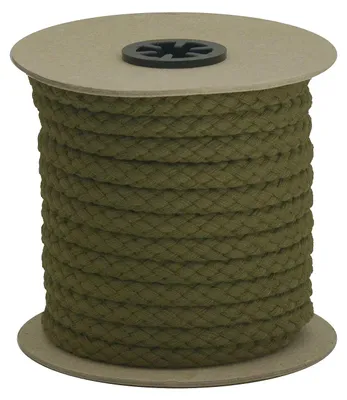 Produktbild von 10m Baumwoll-Kordel geflochten 9mm Baumwoll-Schnur Seil, Farbwahl , Farbe:khaki