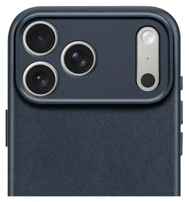 Immagine prodotto di Custodia MagSafe per Apple iPhone 17 Pro Max - Cover posteriore Decoded in vera pelle - Navy Shadow