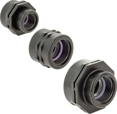 Produktbild von TAVLIT Doppelmuffe Kupplung 1/2 x 3/4 Zoll Innengewinde, Self Seal PP-Schraubverbinder, 10 bar Typ FCS