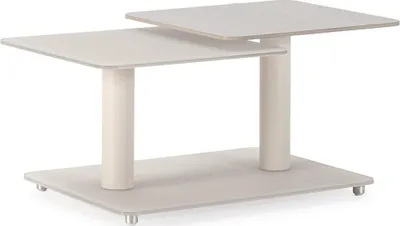 Produktbild von CALICOSY - Couchtisch mit quadratischen Glasplatten L 114 cm - KAYA