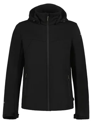 Produktbild von Icepeak Biggs Softshelljacke Herren mit Kapuze, Farbe:Schwarz, Größe:58