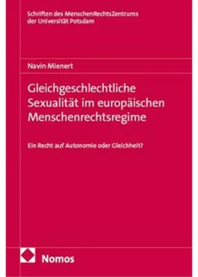 Obrázek produktu pro Gleichgeschlechtliche Sexualität im europäischen Menschenrechtsregime