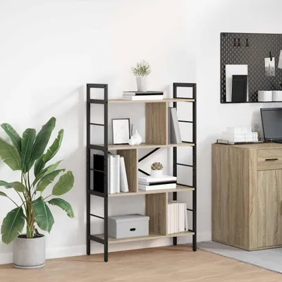 Image de Maison Exclusive - Étagère bibliothèque, 7 niveaux, 75 x 30 x 123,5 cm, en panneaux de particules