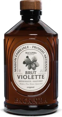 Produktbild von Bacanha Sirop Brut de Violette  400ml – Veilchen-Sirup aus Frankreich