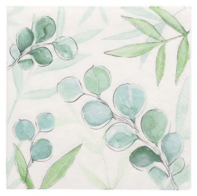 Image de Papstar serviettes de table Eucalyptus Twigs