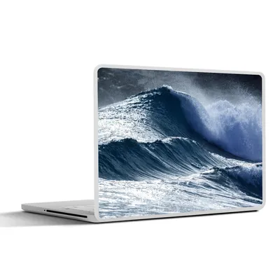 Produktbild von MuchoWow® Laptop Aufkleber Sticker Cover Meer - Dunkelheit - Sturm 30x22 cm - Laptop-Sticker