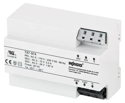 Zdjęcie produktu dla Wago 787-974, Szary, -25 - 55 °C, -25 - 85 °C, 126 mm, 90 mm, 955,6 g