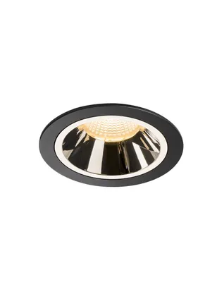 Produktbild von SLV 1003945 NUMINOS DL L LED Einbauleuchte schwarz/chrom 3000K 55°