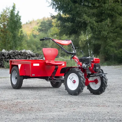 Produktbild von HECHT 7100 Motorhacke Benzin | mit Anhänger | Kupplung | Räder | 104 cm Arbeisbtreite | 7 PS