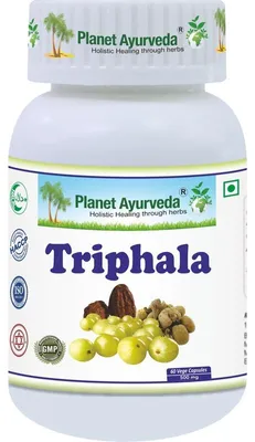 Zdjęcie produktu dla Kapsułki Triphala – zaparcia, trawienie – 500 mg, 60 kapsułek