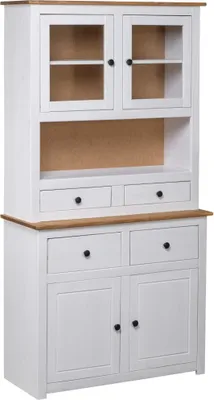 Zdjęcie produktu dla vidaXL Tablica wysoka biała 93x40,5x180 cm drewno sosnowe Panama