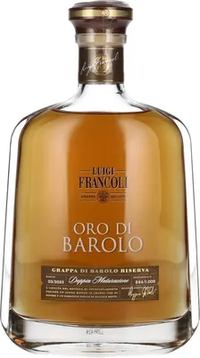 Image de Luigi Francoli Grappa di Barolo Riserva Oro di Barolo 42,5% Vol. 0,7l
