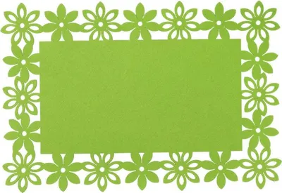 Productafbeelding van Paastafelset, servet, vilten onderzetter, 45x30 cm, groen