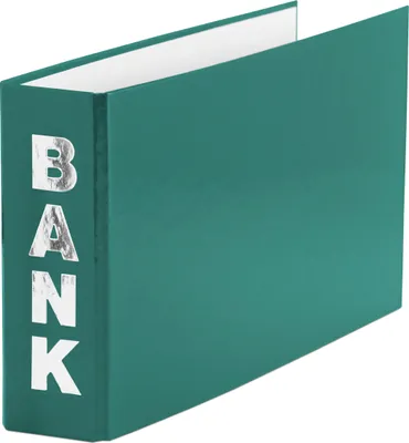 Produktbild von Bankordner / 140x250mm / für Kontoauszüge / Farbe: grün