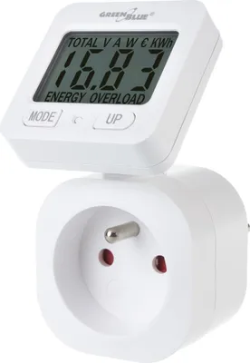 Produktbild von GreenBlue Energiezähler, Wattmeter, 16A, max. 3680W, Unterspeicher, GB615 E