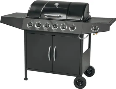 Produktbild von GRILLMEISTER Gas-Grillwagen, 6 + 1 Brenner, 17,3 kW Gartengrill Grill