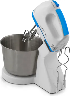 Produktbild von Esperanza EKM019W BISCOTTI Handmixer mit Rührschüssel Handrührgerät 3in1