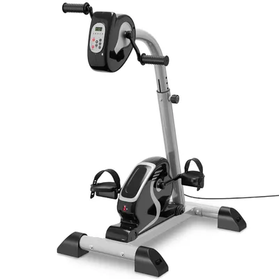 Image de ELONEO entraîneur 2-en-1 pour bras et jambes avec assistance motorisée, appareil de fitness électrique réglable en hauteur, entraînement passif et dou