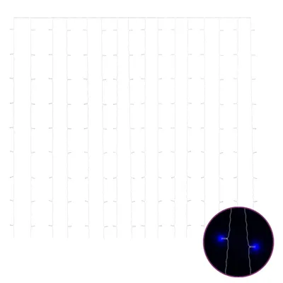 Produktbild von vidaXL LED-Lichtervorhang 3x3 m 300 LED Blau 8 Funktionen