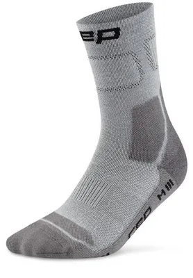 Produktbild von cep CEP Herren Light Cushion Mid Cut Wandersocken grey/dark grey III