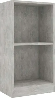 Obrázek produktu pro vidaXL Knihovna betonová šedá 40x24x75 cm materiál na bázi dřeva
