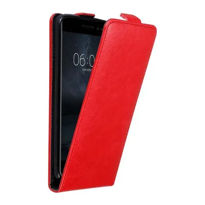 Zdjęcie produktu dla Cadorabo DE-121324, Nokia, Nokia 6 2017, Czerwony
