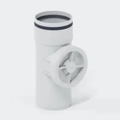 Produktbild von POLOPLAST Reinigungsrohr, DN90, POLO-KAL 3S, PP-MD, Ø90mm, weiß, 1 Stk.