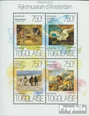Produktbild von Briefmarken Togo 2013 Mi 5496-5499 Kleinbogen (kompl. Ausgabe) postfrisch Reichsmuseum