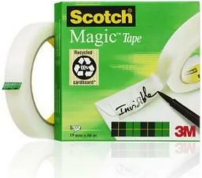 Zdjęcie produktu dla Scotch - Taśma klejąca 3m 810 19mmx66m magic invisible | 1 sztuka | 12 sztuk