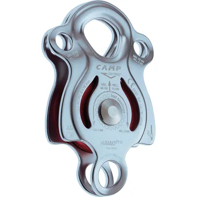 Produktbild von Camp Naiad Pro Seilrolle hochfest kugelgelagert großes Rad 3 Karabiner Öffnungen