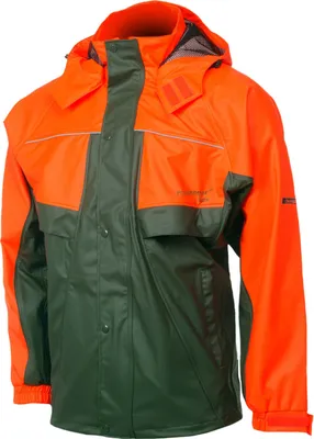 Produktbild von PU-Regenjacke, Charlie Barato®, oliv/orange, Größe L