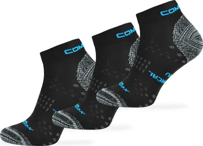 Produktbild von SKIETY Wandersocken Sport Laufsocken Comodo Run5, Schwarz, 43-46, 3 Paare