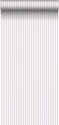 Zdjęcie produktu dla Sanders & Sanders Tapeta paski fioletowymIbiałym - 640415 - 53 cm x 10 m